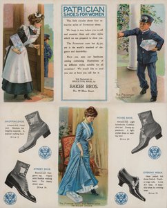 女性用貴族靴の広告 作： American School
